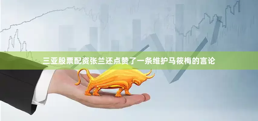 三亚股票配资张兰还点赞了一条维护马筱梅的言论